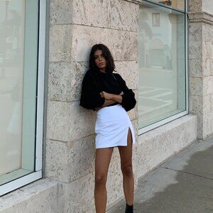 Princess Polly Lioness White Skirt with Slit